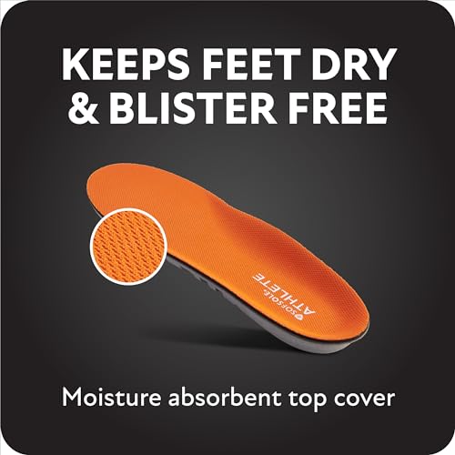 Sof Sole womens Athlete Performance Full-length Insole, Orange, 8 11 US