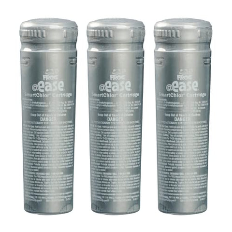 Frog @Ease in-Line SmartChlor Replacement Chlorine Cartridge 3-Pack up to 600 gallons; Hot Tub Sanitizer with No Cyanuric Acid