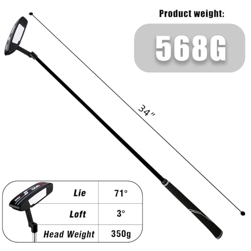PGM Golf Putter - Blade Putters for Men & Women - Easy Flop Shots – Legal for Tournament Play- Right Handed - Graphite Shaft