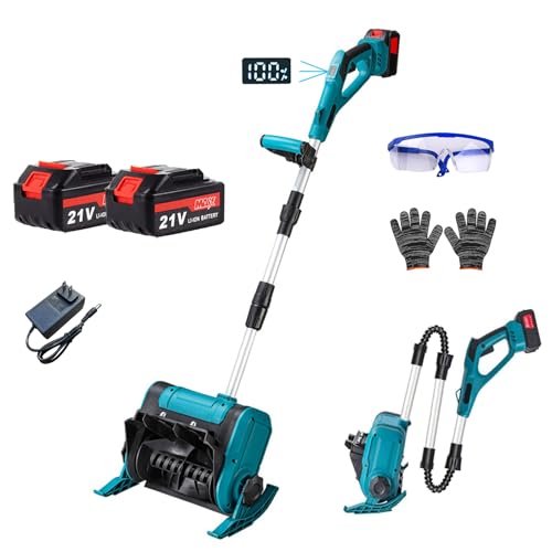 Cordless Snow Blower, 21V Handheld Electric Snow Shovel with 4.0Ah Battery & Charger, LED Battery Display, 20 ft Throwing Distance for Driveway Sidewalk Walkway