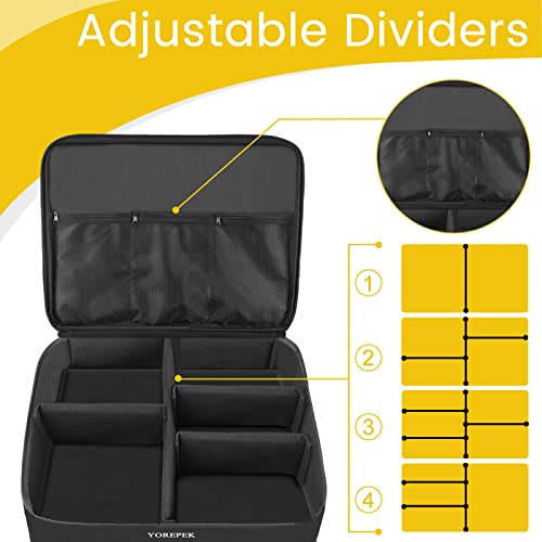 YOREPEK 2 Layer Golf Trunk Organizer, Golf Gifts for Men with Separate Ventilated Compartment for 2 Pair Shoes, Waterproof Car Trunk Locker for Balls, Tees, Clothes, Gloves, Accessories, Golfer gifts