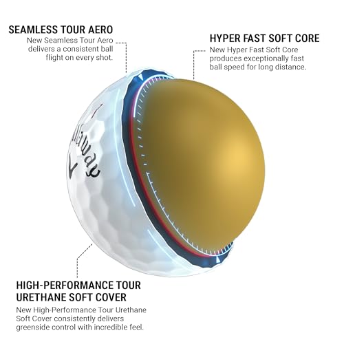 Callaway Golf Chrome Tour Golf Balls (Triple Track (White)
