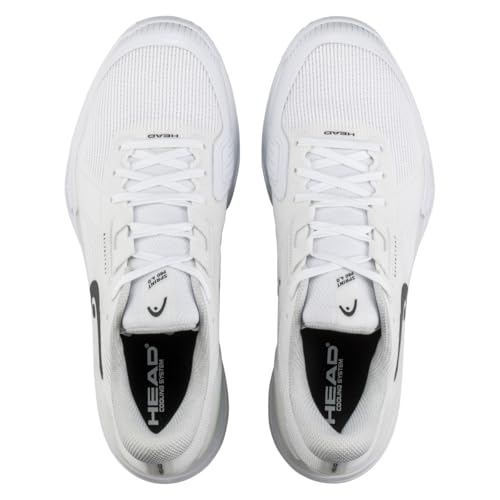 HEAD Sprint Pro 4.0 Men's Tennis Shoes, White/Black, 9.0