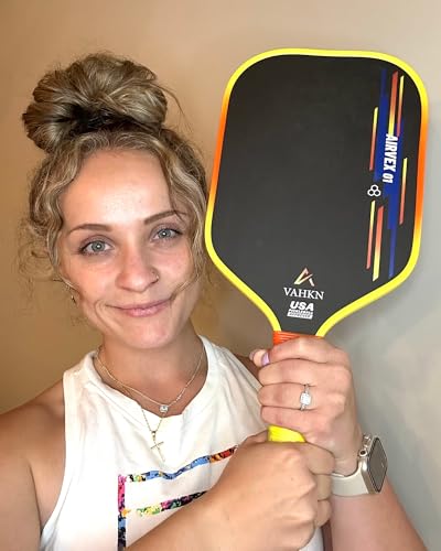 VAHKN Pickleball Paddles - T700 Carbon Fiber Pickleball Paddle - Lightweight & Durable,16mm Polymer Core-High Spin Surface for Power,Precision & Control - for All Skill Levels