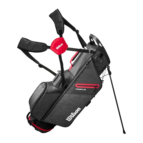 Wilson Men's Profile Complete Golf Set with Stand Bag - Right Hand, Tall, Regular, Red/Black/Silver