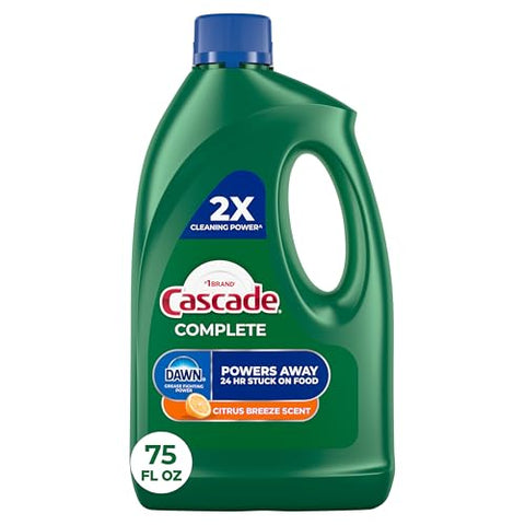 Cascade Complete Gel All-in-1 Dishwasher Detergent - Citrus breeze - 75 oz Packaging May Vary