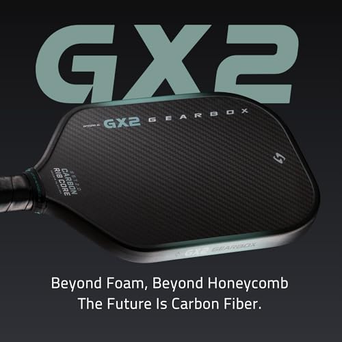 Gearbox GX2 Hyper Pickleball Paddle | Aerodynamic Power Shape with SST 2.0 Carbon Core for Explosive Speed & Spin