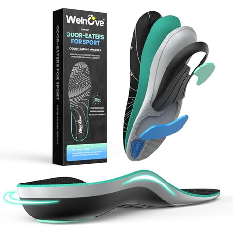 Basketball Insoles for Sports Performance - Featuring Forefoot Spring Technology to Boost Energy Return & Jump Height in Basketball, Pickleball, Running & Training, L, 8-9 M / 10-11 W