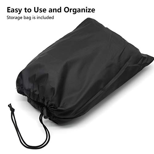 Zero-Turn Mower Cover, Universal Fit 600D Polyester Oxford, Weatherpoof UV with Windproof Buckle, Drawstring, Tractor Cover Up to 60" Lawn Mower Decks for Greenworks, EGO, Craftsman, Husqvarna, Honda