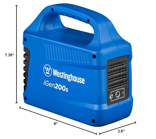 Westinghouse 194Wh 300 Peak Watt Portable Power Station & Solar Generator, Modified Sine Wave AC Outlet, Backup Lithium Battery for Camping, Home, Travel, Indoor/Outdoor Use (Solar Panel Not Included)