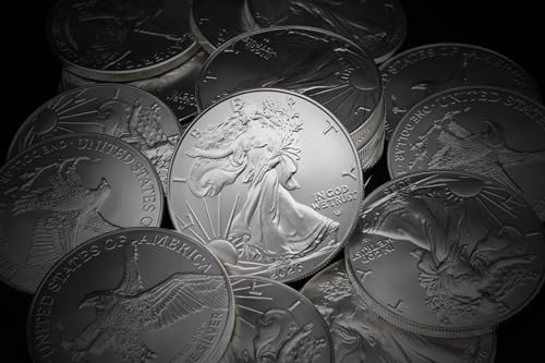 2026 - Lot of (10) 1 oz American Silver Eagle Coins Brilliant Uncirculated with Certificates of Authenticity $1 Seller BU