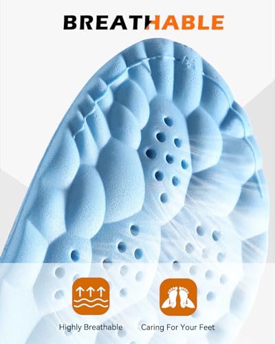 Plantar Fasciitis Feet Insoles,Cloud Insole for Men & Women, Support Orthotics, Energizing Comfort Shoe Insert, Breathable & Sweat-Absorbent, Arch Support Insole(M [US M: 8-8.5/W: 9-10])