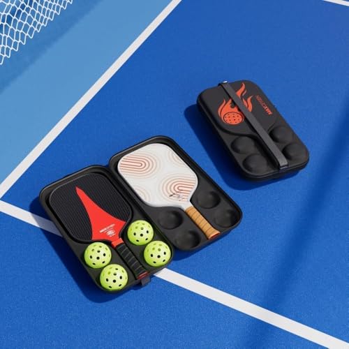 Maxceysen Pickleball Paddles T700 Carbon Fiber Surface Paddle USAPA Approved 16MM High Performance Lightweight Racket with Wide Face Long Grip for Men Women Beginner Starters Partners Couples