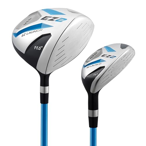Izzo Golf EZ2 14 Piece Mens Right Hand Golf Club Set with Golf Bag - 14 piece Complete Golf Club Set for Right Handed Golfers, Comes with Golf Bag