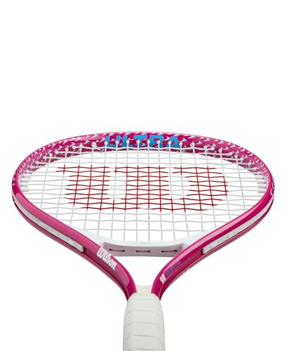 Wilson Ultra Power 25" Junior Recreational Tennis Racket - Pink/White/Blue