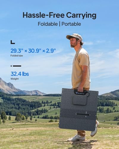 BLUETTI AC200L Solar Generator Kit,2 100W Solar Panels (Ship Separately) Included, 2048Wh LiFePO4 Battery Backup w/ 4 2400W AC Outlets,3600W Power Lifting, Portable Power Station for Camping, Home Use