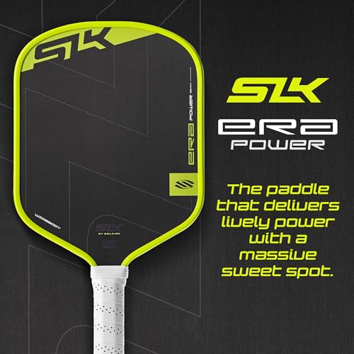 Selkirk Sport SLK ERA Power Pickleball Paddle | Carbon Fiber & Fiberglass Hybrid Face for Power, Spin & Control | Dynamic Fusion Core | Professional Pickleball Paddles | Widebody Volt
