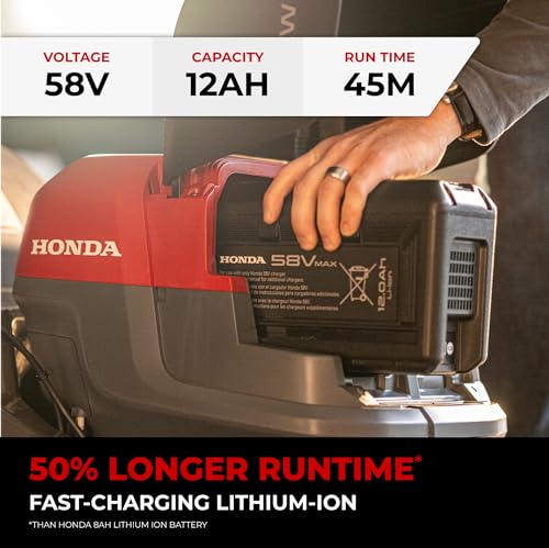 Honda DP50120 12Ah Lawn Mower Battery for HRN-BV, HRX-BV, HRX-BE, HRC-BE Variable Speed Self Propelled Lawn Mowers, Patented Connection for More Reliable Operation (DP50120CBNA)