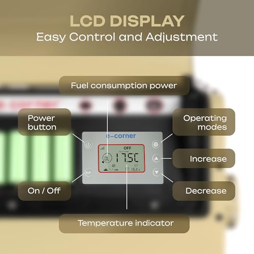 Self-Powering Diesel Heater – 20,000 BTU Portable Off-Grid Heater for Camping, Overlanding, RV, Truck & Garage – No External Battery Needed, Dual Power Source, Quiet Operation