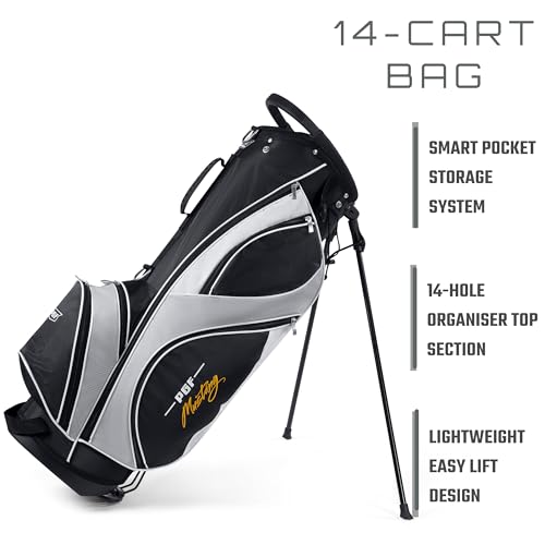 PGF Men's Mustang MK7 Complete Golf Club Package Set [Hand: Right] [Length: Standard] [Flex:Regular][14-Pieces]