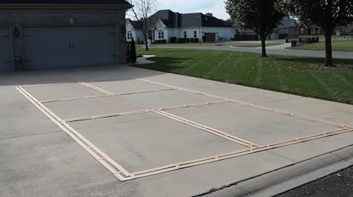 Murray Sporting Goods Premium Pickleball Court Marking Kit | Cardboard Stencil Paint Kit for Driveway, Asphalt or Concrete - Regulation Backyard Pickleball Court Kit