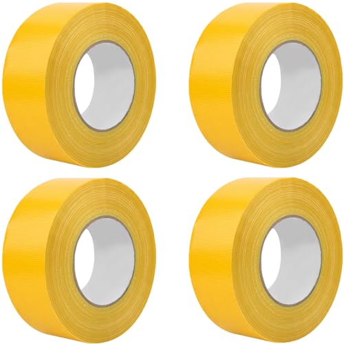 PLAYGOGYM Pickleball Court Line Tape, 328FT, 2in Wide, Outdoor Temporary Court Marking Kit (Yellow)