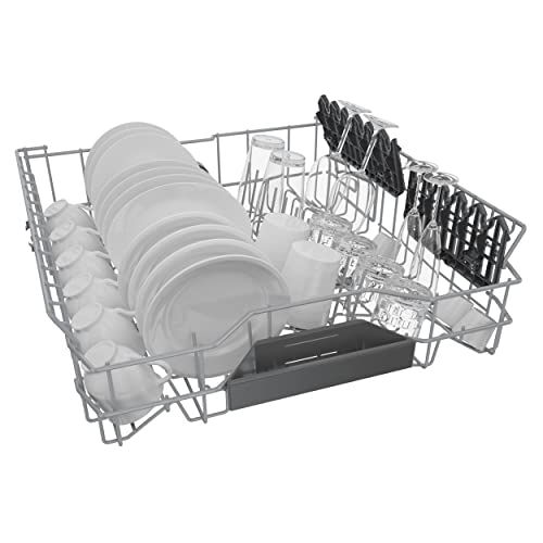 Bosch SHE53B75UC 300 Series 24 Inch Smart Built-In Dishwasher, stainless steel