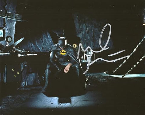RP Michael Keaton Signed Batman 8x10 Photo Reprint COA Certificate of Authentication Autographed Movie Poster