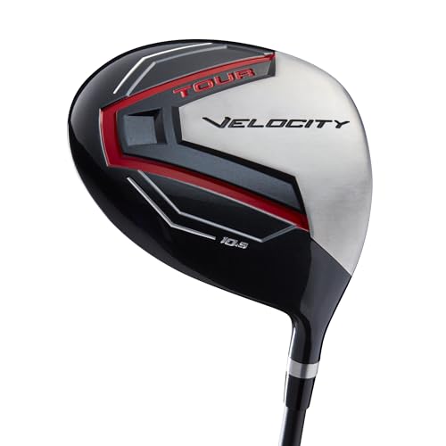 Wilson Tour Velocity Complete Golf Set with Stand Bag - Men's Right Hand, Regular Flex, Black/Red