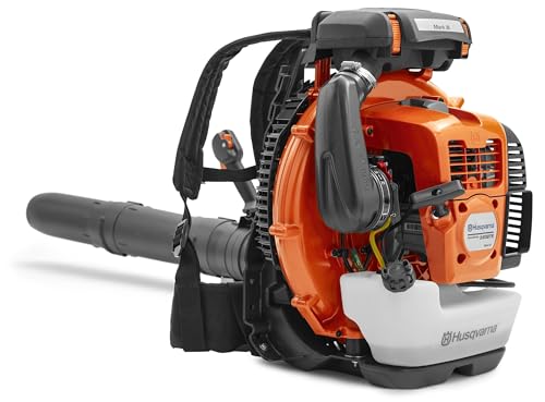 Husqvarna 580BTS Gas Backpack Leaf Blower, 75.6-cc 4.59-HP 2-Cycle Gas Leaf Blower, 1000-CFM, 47-N, 220-MPH Superior Blowing Capacity and Ergonomic, Ventilated Harness