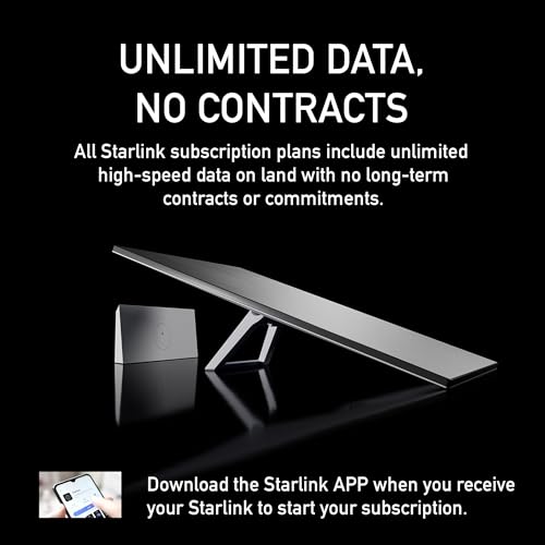 SpaceX Starlink Gen 3 Standard Kit: High-Speed, Low-Latency Internet, Ultra Portable WiFi Router - Elegant Design, starlink Travel Router WiFi 6, Satellite Connectivity