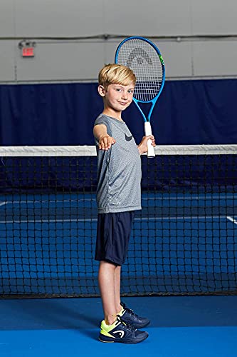 HEAD Speed Junior Pre-Strung Tennis Racquet, Lightweight Youth Tennis Racket for Kids & Beginners, Durable Aluminum Frame, Age 8-10, 25 inch, Blue