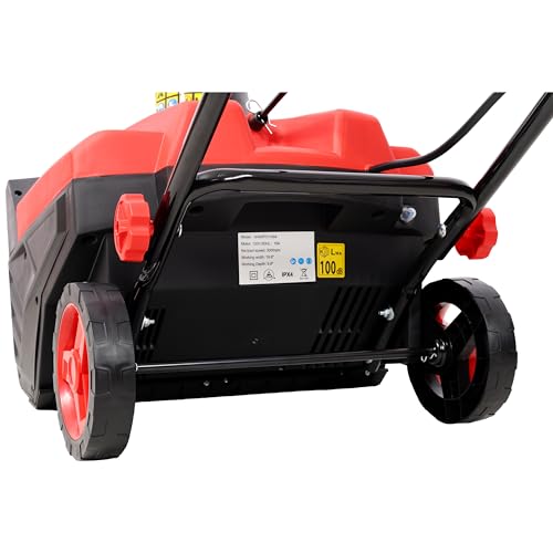Electric Snow Blower, 20 inch 15A Corded Snow Thrower with Dual LED Headlights & 180° Rotating Chute, 30FT Throwing Distance, 10" Depth WidthClearing, Walk-Behind Snowblower for Driveway Sidewalk, Red