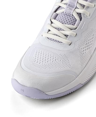 WILSON Intrigue Pro Women's Tennis Shoe - White/Lavender Blue/Silver, Size 9 US