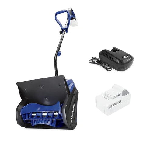 Snow Joe 24V Cordless Electric Shovel Kit w/ 5Ah Battery & Charger, 13″ Clearing Width, 400W Motor – Portable, Lightweight, Heavy-Duty Ice Removal for Deck, Patio, Driveway & Sidewalk, 24V-SS13-XR