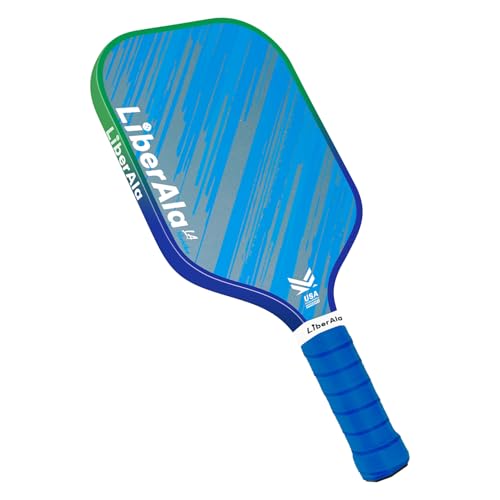LiberAla Pickleball Paddles, USAPA Approved Carbon Fiber Pickle Ball Paddle, PP Honeycomb Core, Lightweight & Comfort Grip for Beginners, Pros, Men, Women, Adults, Kids