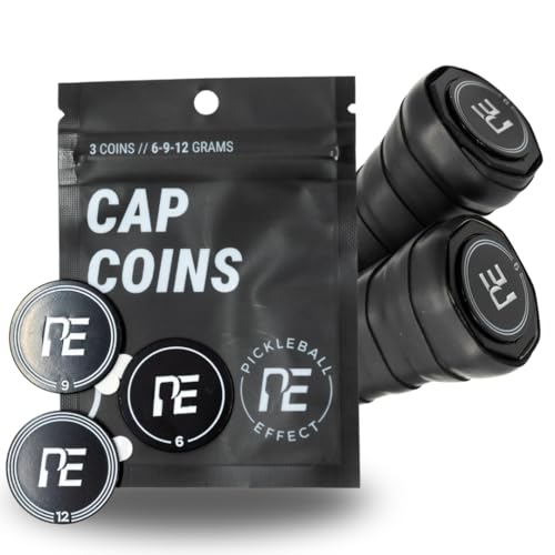 Pickleball Effect Cap Coins Weighted Paddle Counterbalance – Enhances Hand Speed and Reduces Head-Heavy Feel for Improved Control