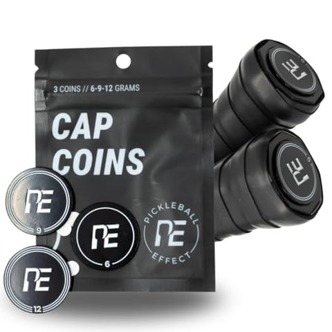 Pickleball Effect Cap Coins Weighted Paddle Counterbalance – Enhances Hand Speed and Reduces Head-Heavy Feel for Improved Control