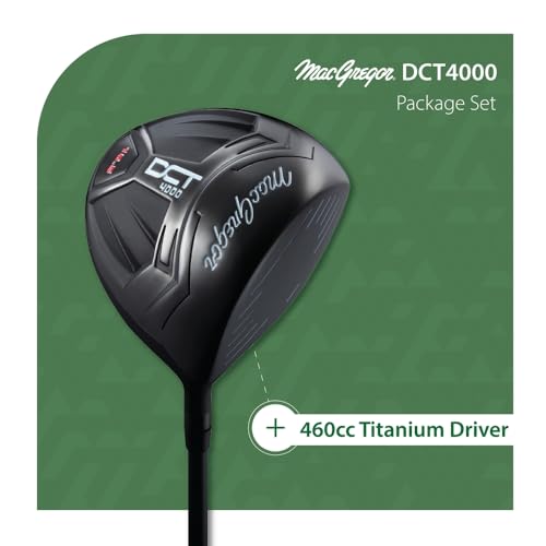 MacGregor Golf DCT4000 Golf Clubs Set with Bag (Graphite/Steel, 16 Pieces / 12 Clubs, Stiff, Right)