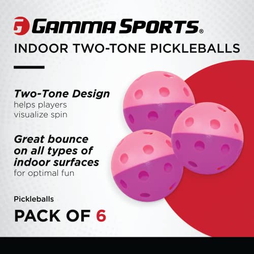 Two Tone Recreation Training Indoor Pickleball 6/Pk