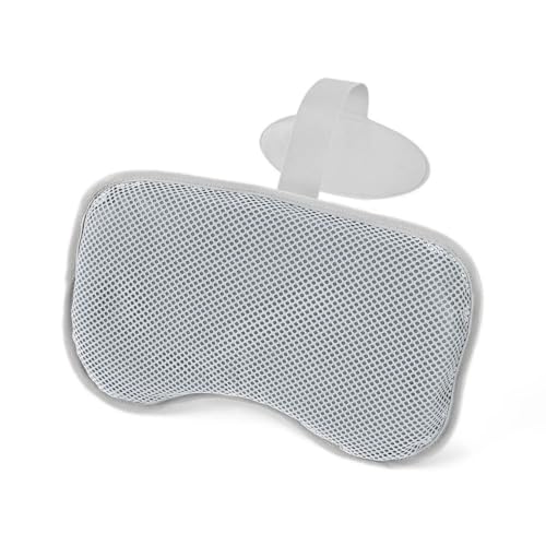 Bestway 2 Pack SaluSpa Padded Headrest Pillows with Adjustable Strap to Adjust Height, Washable Mesh Cover, Compatible with SaluSpa Hot Tubs, Gray