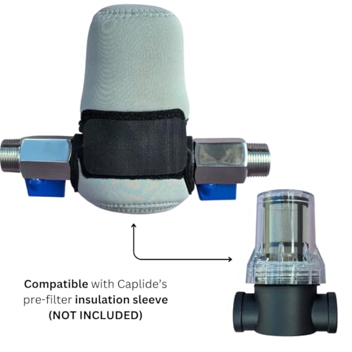 Caplide Pre Filter Cold Plunge pre Filter. 80 Mesh. 3/4" Threaded Female connectors. Cold Plunge in-line pre-Filter. Protect Your Cold Plunge Chiller and Pump.