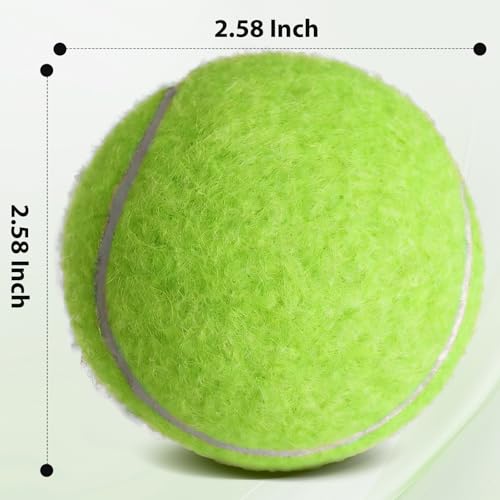 FURWEY 24 Pack Tennis Balls,Thickened Tennis with Mesh Bag for Transport,High Elasticity Training Balls for Beginner, Playing Balls for Dogs
