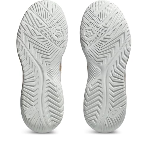 ASICS Women's Gel-Dedicate 8 Pickleball Shoes, 7.5, White/Champagne