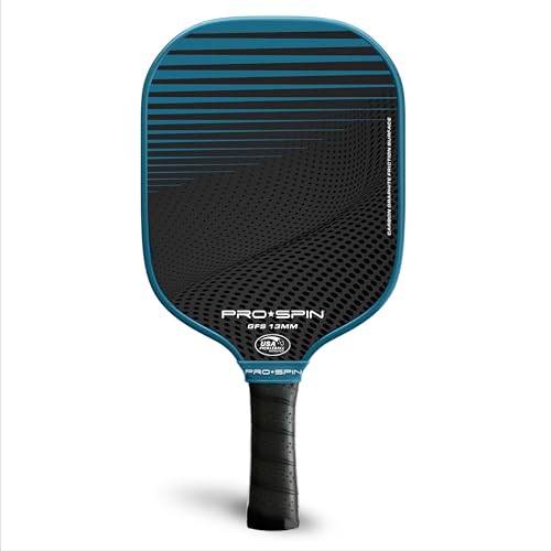 PRO-SPIN Carbon Fiber Pickleball Paddles Set of 2 | Lightweight Pickleball Set with Indoor/Outdoor Balls and Bag – Durable Pickle Ball Paddle Gift for Men, Women & Families
