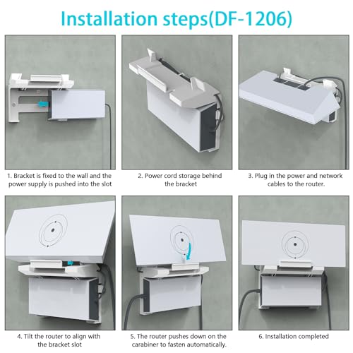 XLTTYWL Starlink Gen 3 Mount, All in One Starlink Standard V3 Mesh Router and Star Link Gen 3 Power Supply Mounting Kit for StarLink V3&Gen3 HP Standard Router,UTR-32