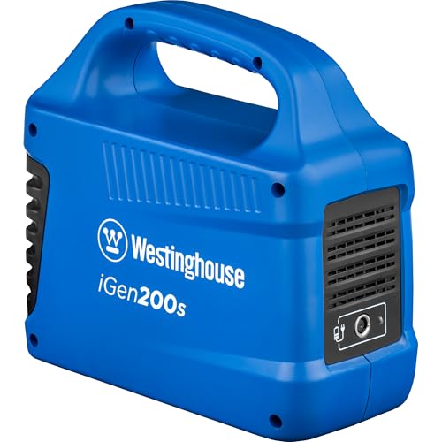 Westinghouse 194Wh 300 Peak Watt Portable Power Station & Solar Generator, Modified Sine Wave AC Outlet, Backup Lithium Battery for Camping, Home, Travel, Indoor/Outdoor Use (Solar Panel Not Included)