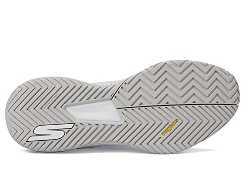 Skechers Men's Viper Court - Athletic Indoor Outdoor Pickleball Shoes with Arch Fit Support, White 2, 8.5