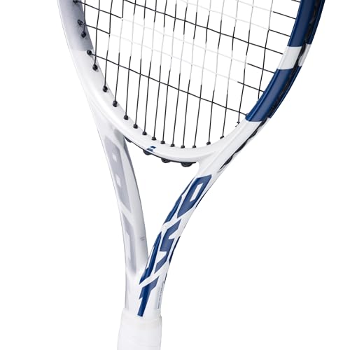 Babolat Boost Drive Wimbledon Strung Tennis Racquet (White/Blue) (4 1/8" Grip)