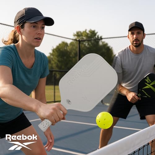 Reebok - Pro Geo Elongated Paddle, Premium Construction with Stylish Design, White